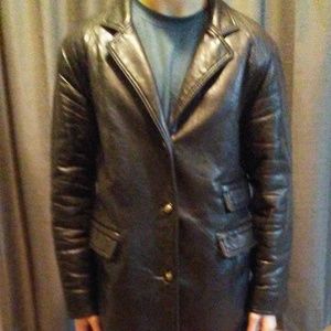 Leather coat "GV"